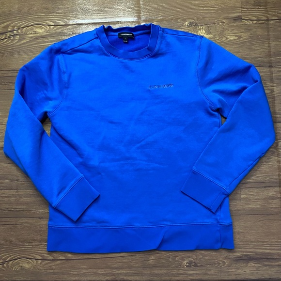 J. Lindeberg Sweaters - J. Lindeberg 100% Cotton Blue Sweater Size Small